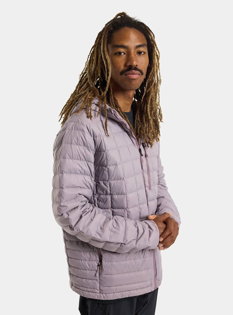 Veste Snowboard Burton Mid-Heat Encapuchonné Down Insulated Homme Lavande | 140675-YGL