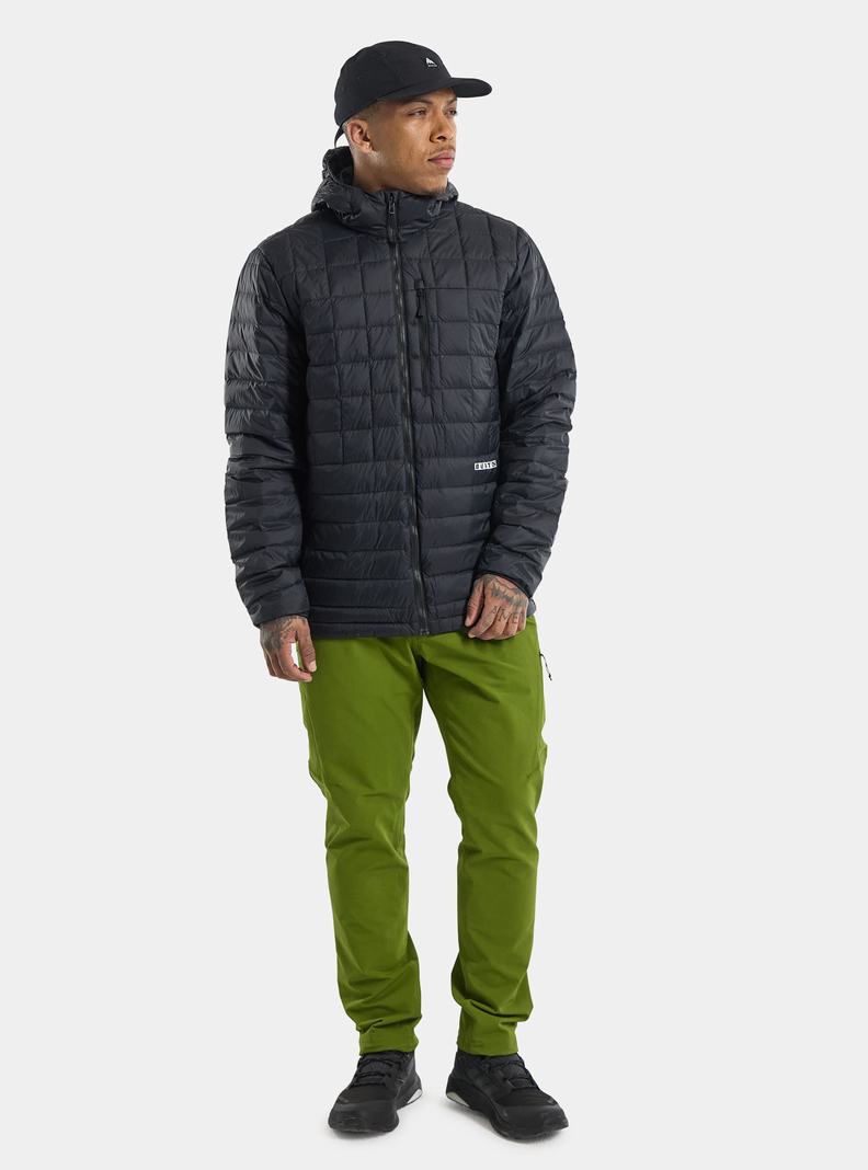 Veste Snowboard Burton Mid-Heat Encapuchonné Down Insulated Homme Noir | 502834-VEA