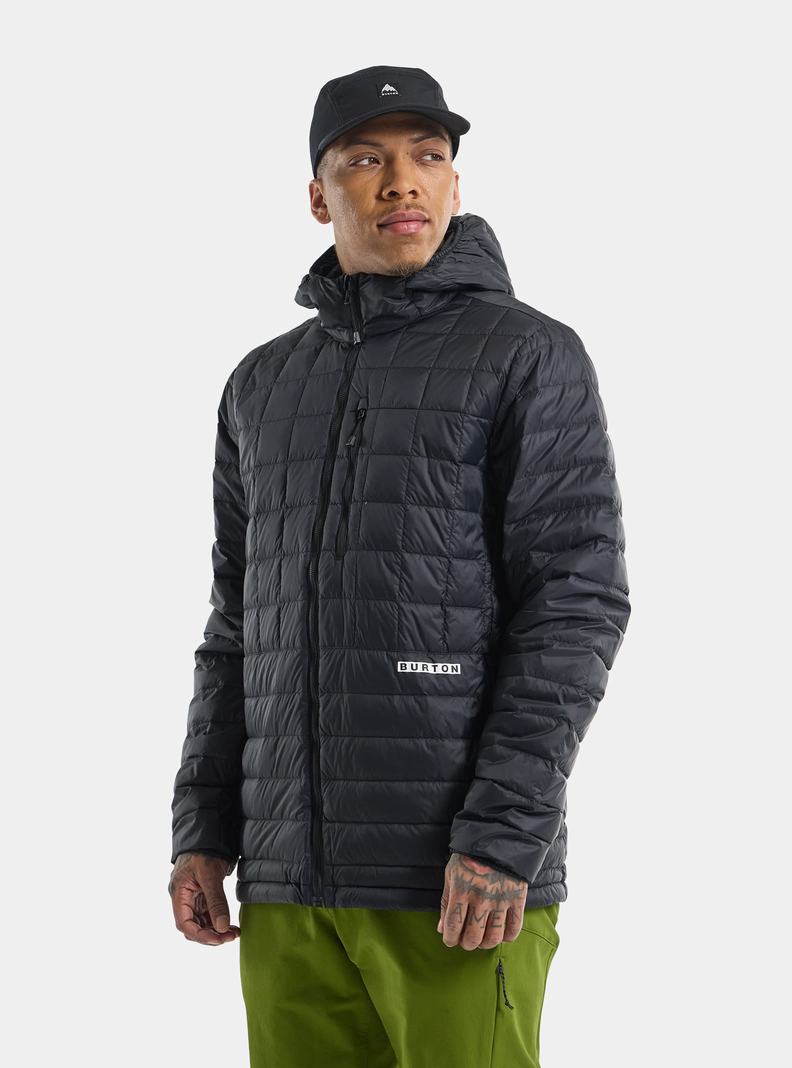 Veste Snowboard Burton Mid-Heat Encapuchonné Down Insulated Homme Noir | 502834-VEA