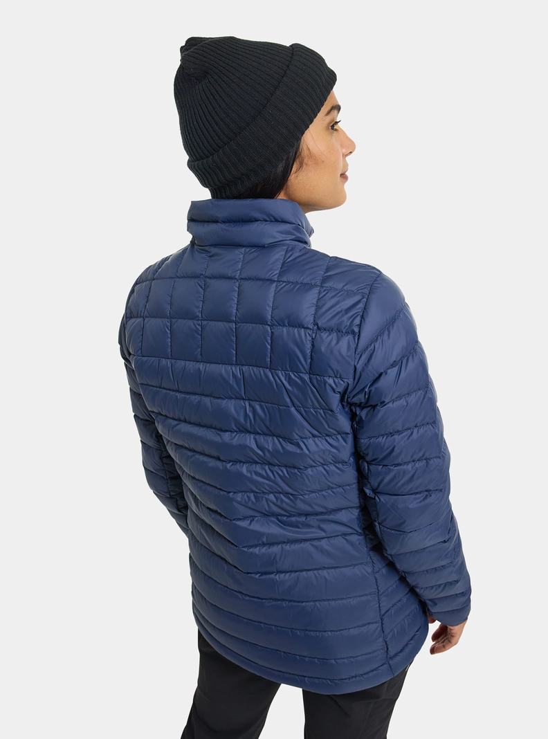 Veste Snowboard Burton Mid-Heat Insulated Down Femme Bleu | 546012-BEV