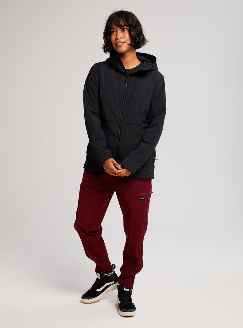 Veste Snowboard Burton Multipath Encapuchonné Insulated Femme Noir | 240319-PJS