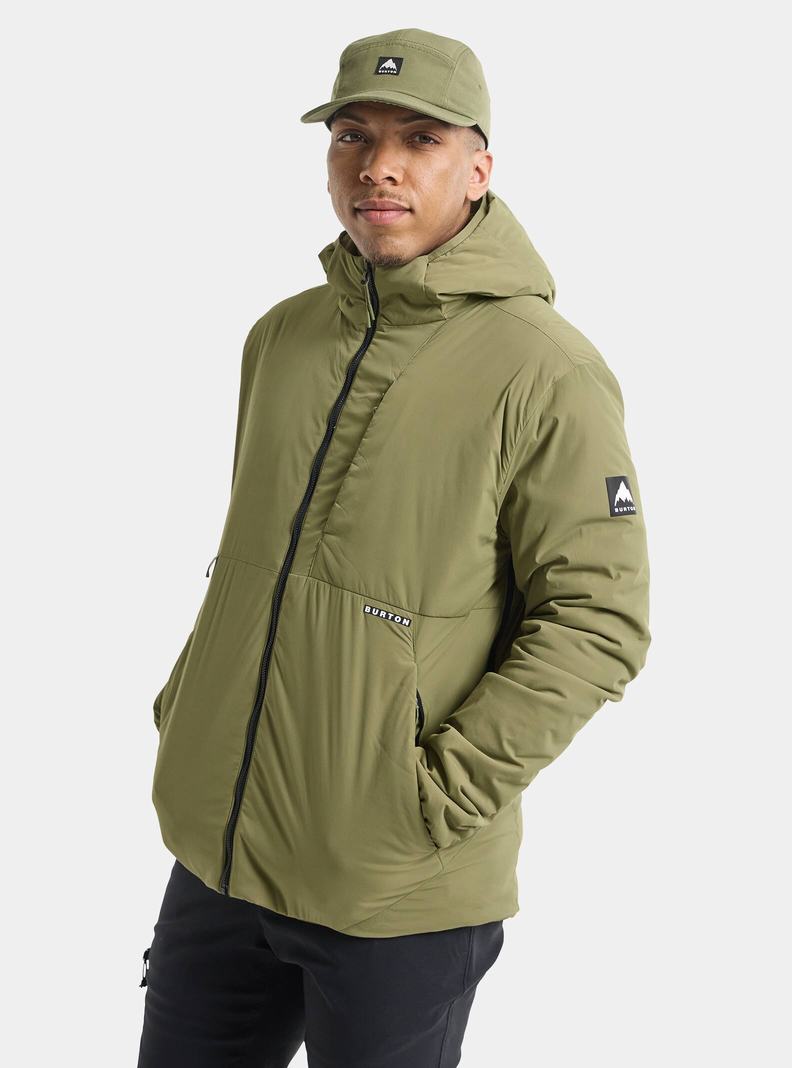 Veste Snowboard Burton Multipath Encapuchonné Insulated Homme Vert Olive | 569032-HFD