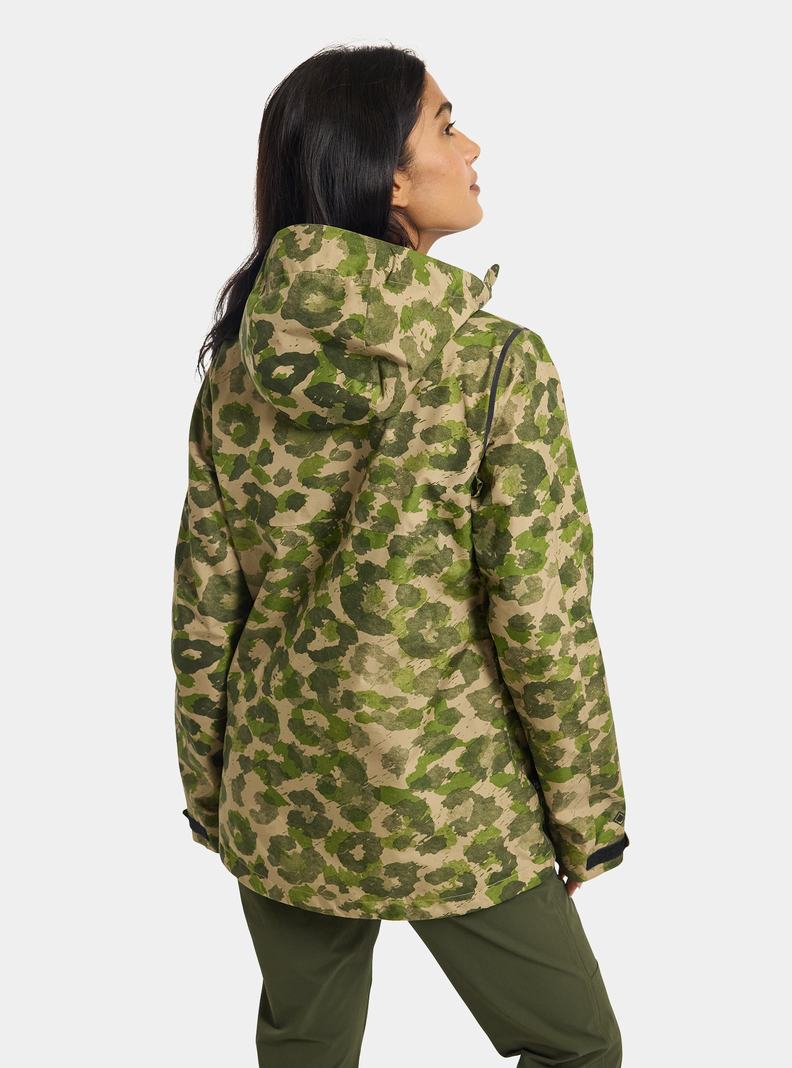 Veste Snowboard Burton Multipath GORE-TEX 2L Femme Vert Camouflage | 251397-SQB