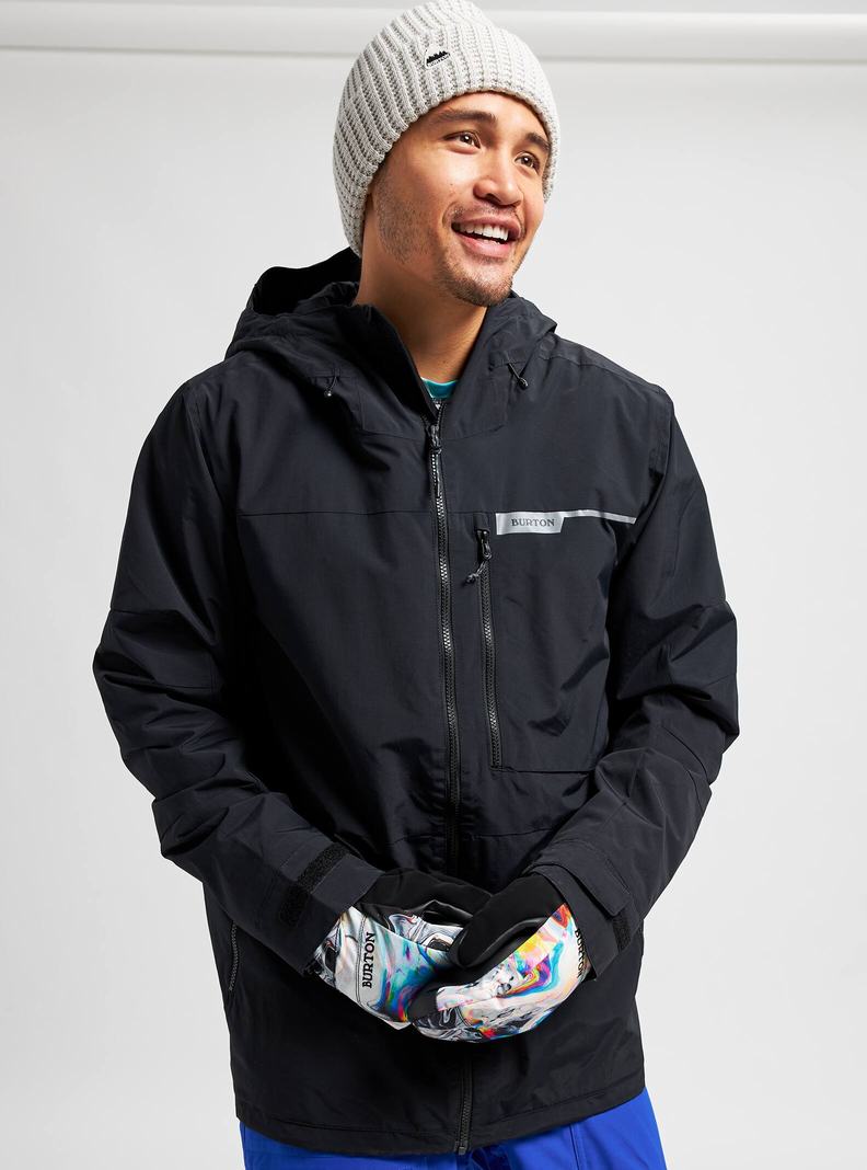 Veste Snowboard Burton Peasy 2L Homme Noir | 490381-TYV