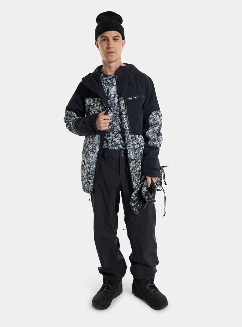 Veste Snowboard Burton Peasy 2L Homme Noir Vert Foncé | 823417-OEY