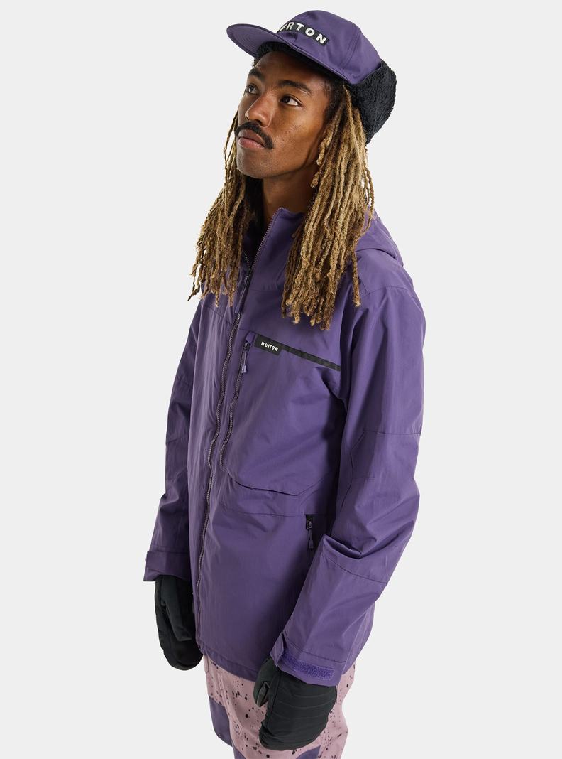 Veste Snowboard Burton Peasy 2L Homme Violette | 685103-VBH