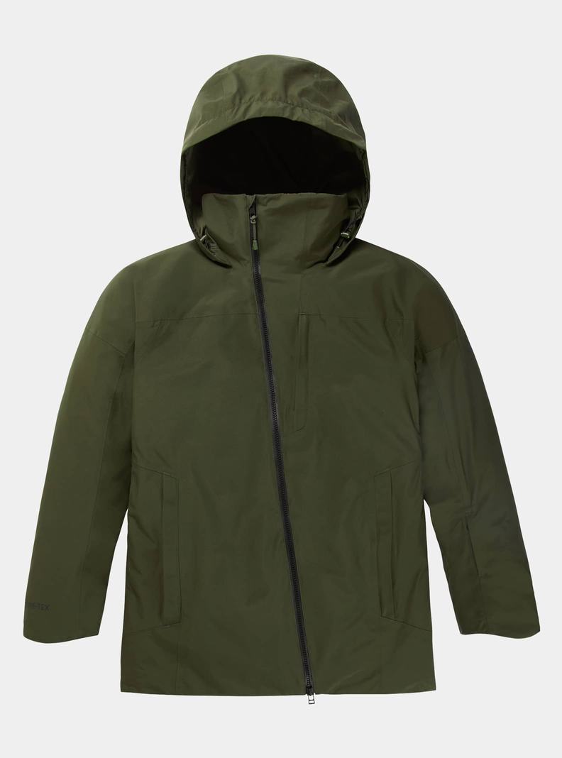 Veste Snowboard Burton Pillowline GORE-TEX 2L Femme Vert Foncé | 047218-PDJ