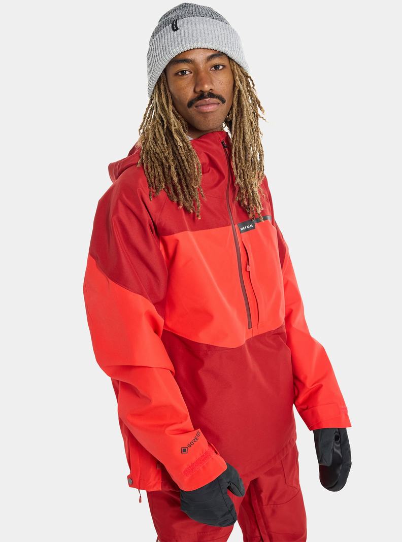 Veste Snowboard Burton Pillowline GORE-TEX 2L Anorak Homme Rose Orange Rose | 205473-GWK