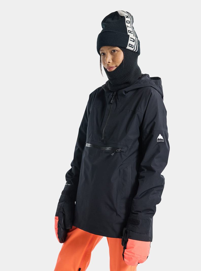 Veste Snowboard Burton Pillowline GORE-TEX 2L Anorak Femme Noir | 246713-OUK