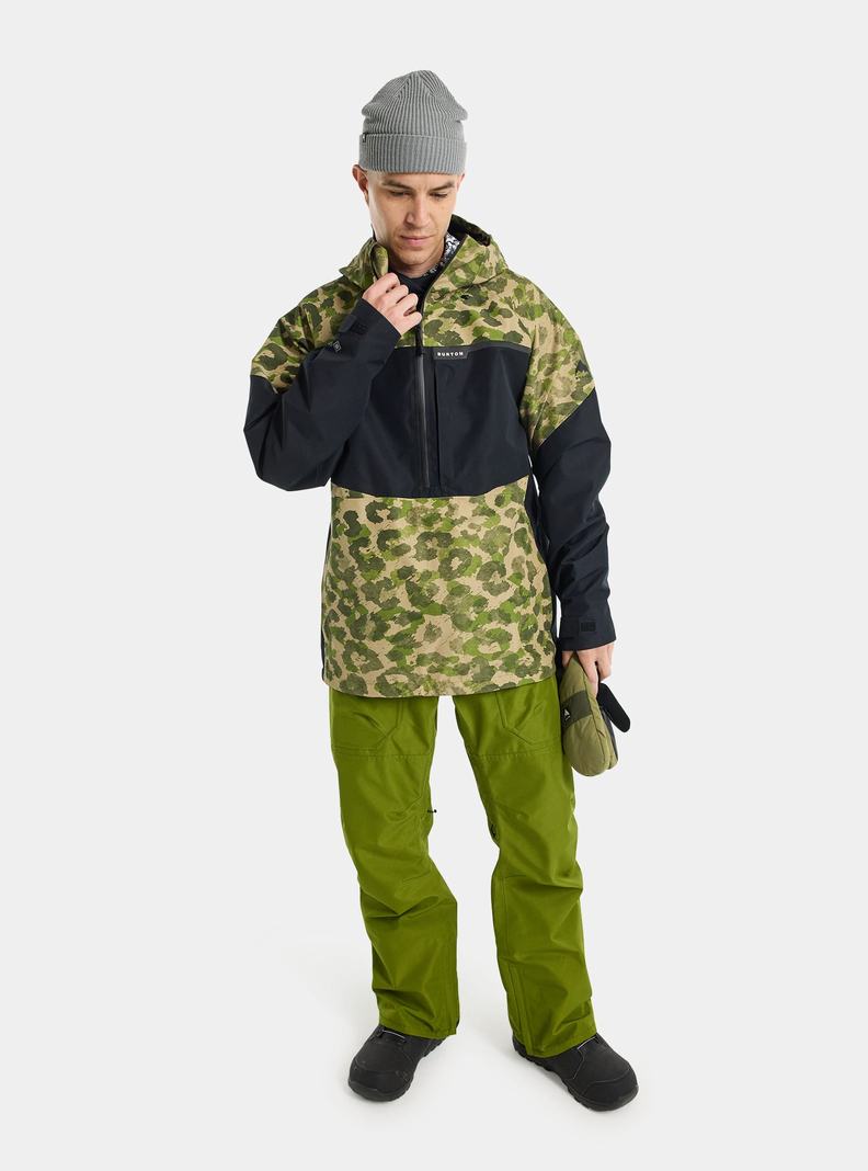 Veste Snowboard Burton Pillowline GORE-TEX 2L Anorak Homme Camouflage Noir | 289054-NOL