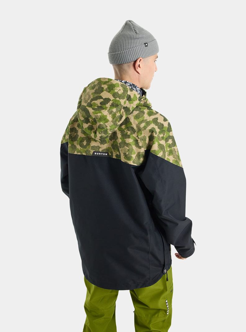 Veste Snowboard Burton Pillowline GORE-TEX 2L Anorak Homme Camouflage Noir | 289054-NOL