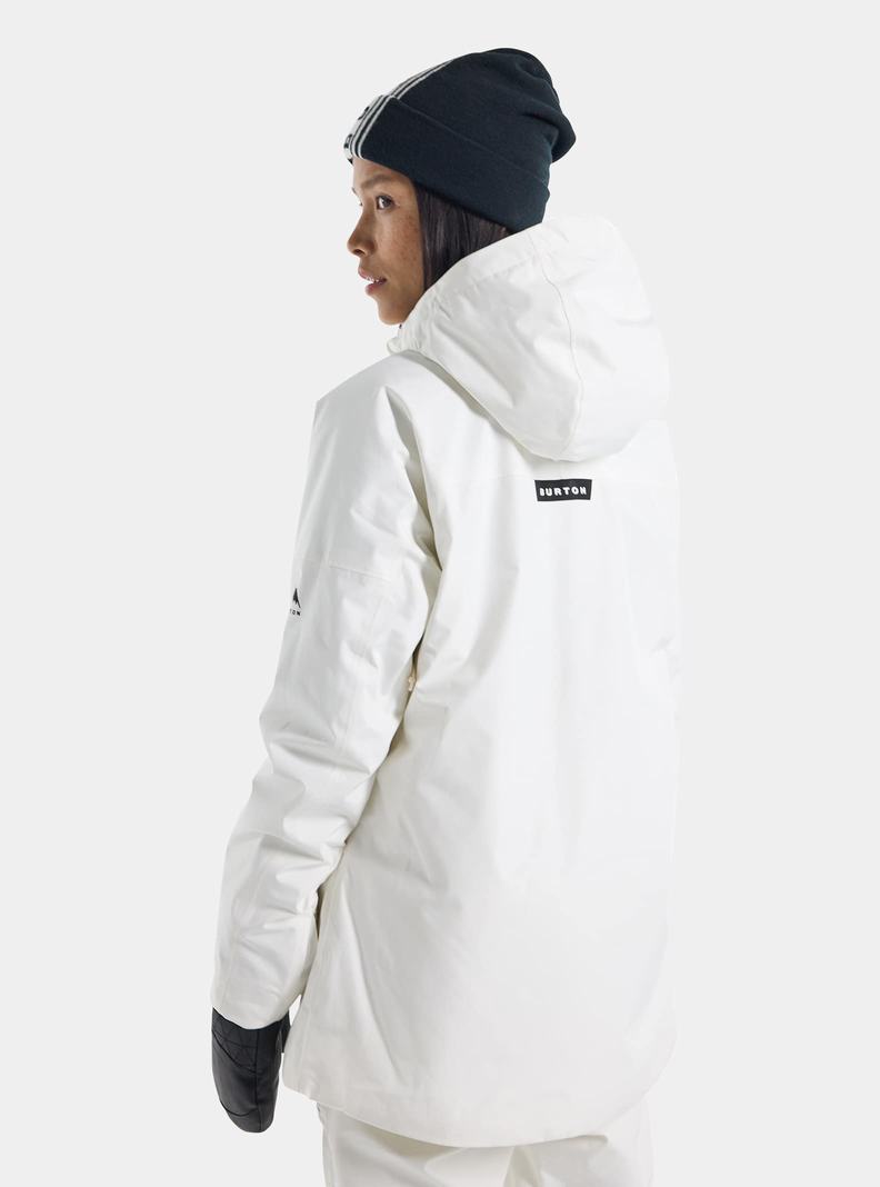 Veste Snowboard Burton Pillowline GORE-TEX 2L Anorak Femme Blanche | 674508-FTM