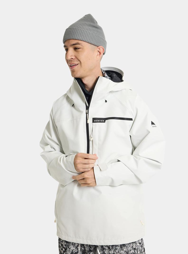 Veste Snowboard Burton Pillowline GORE-TEX 2L Anorak Homme Blanche | 689203-VKP