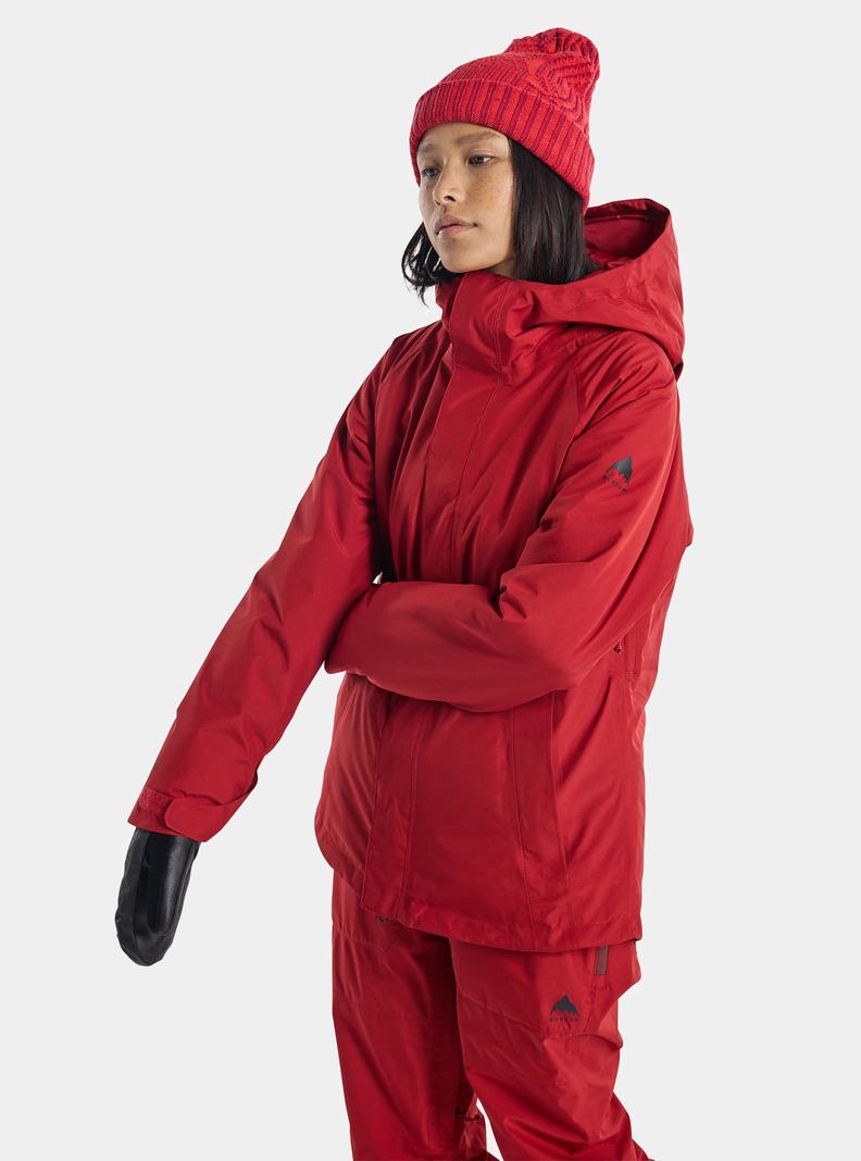 Veste Snowboard Burton Powline GORE‑TEX 2L Insulated Femme Rouge | 308179-UGL