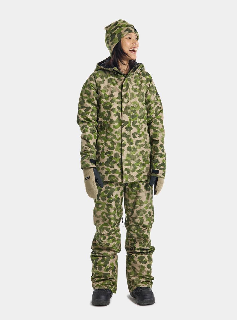 Veste Snowboard Burton Powline GORE‑TEX 2L Femme Camouflage | 692458-GMV