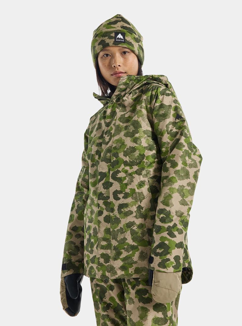 Veste Snowboard Burton Powline GORE‑TEX 2L Femme Camouflage | 692458-GMV