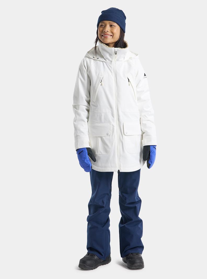 Veste Snowboard Burton Prowess Femme Blanche | 162073-SOE