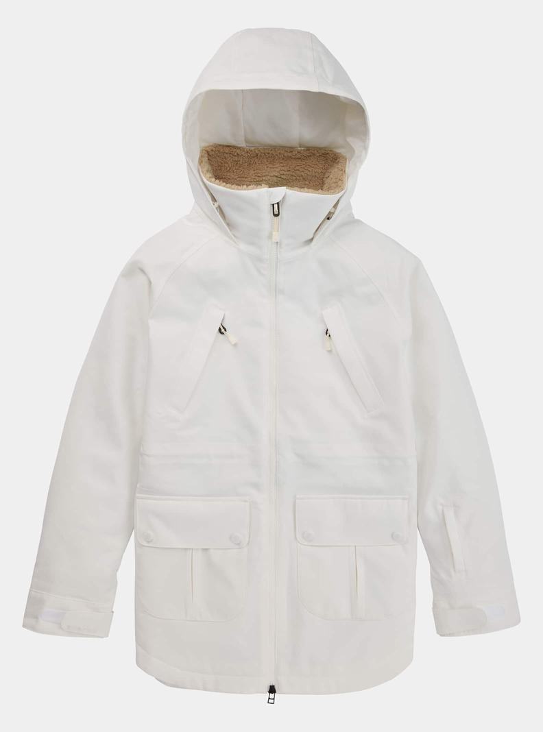 Veste Snowboard Burton Prowess Femme Blanche | 162073-SOE