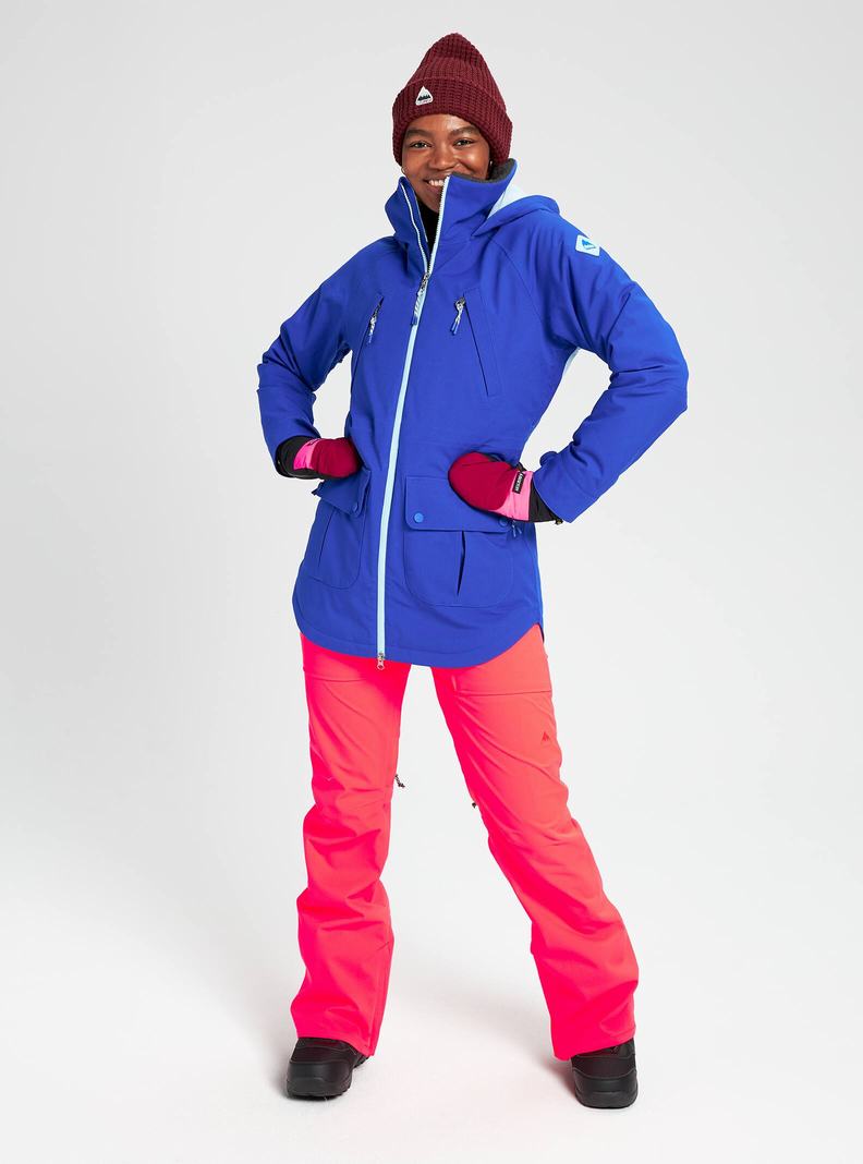 Veste Snowboard Burton Prowess Femme Bleu | 491632-PMB