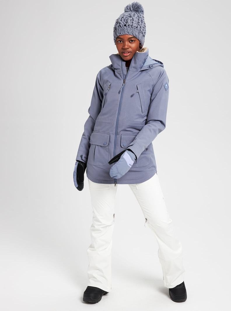 Veste Snowboard Burton Prowess Femme Grise | 380296-CXL