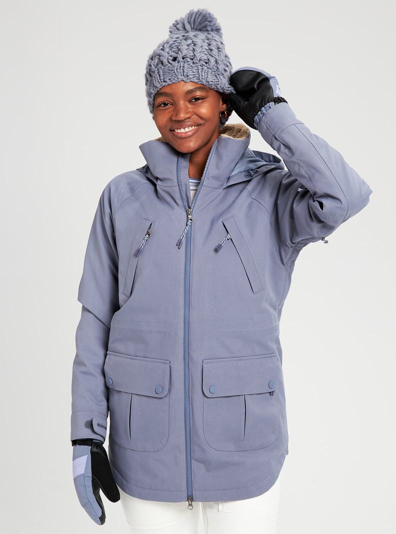 Veste Snowboard Burton Prowess Femme Grise | 380296-CXL