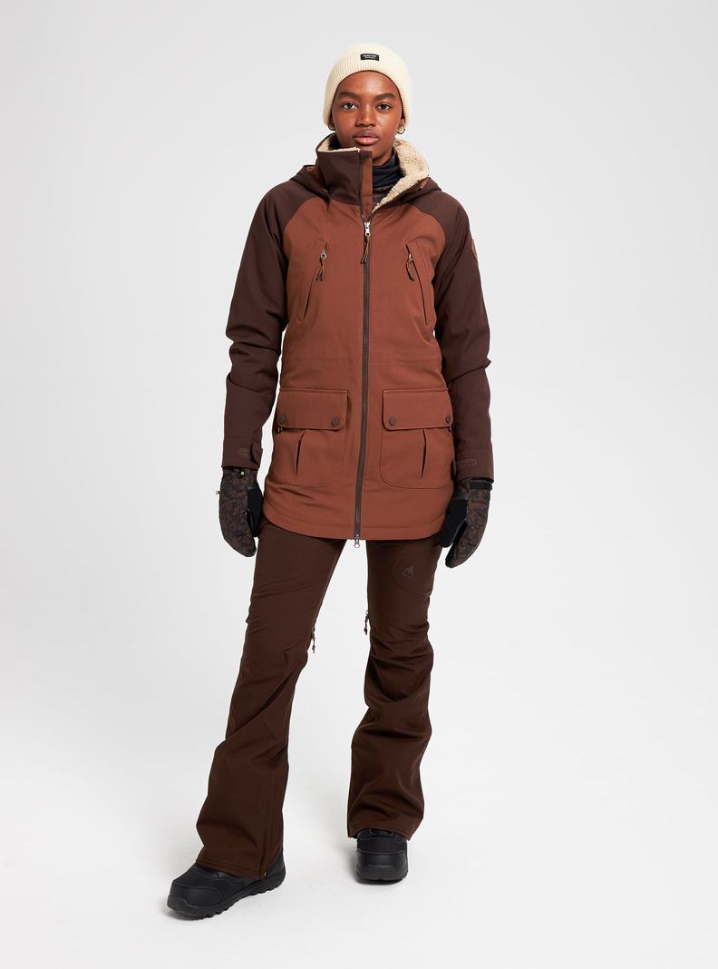 Veste Snowboard Burton Prowess Femme Marron | 401782-RYS