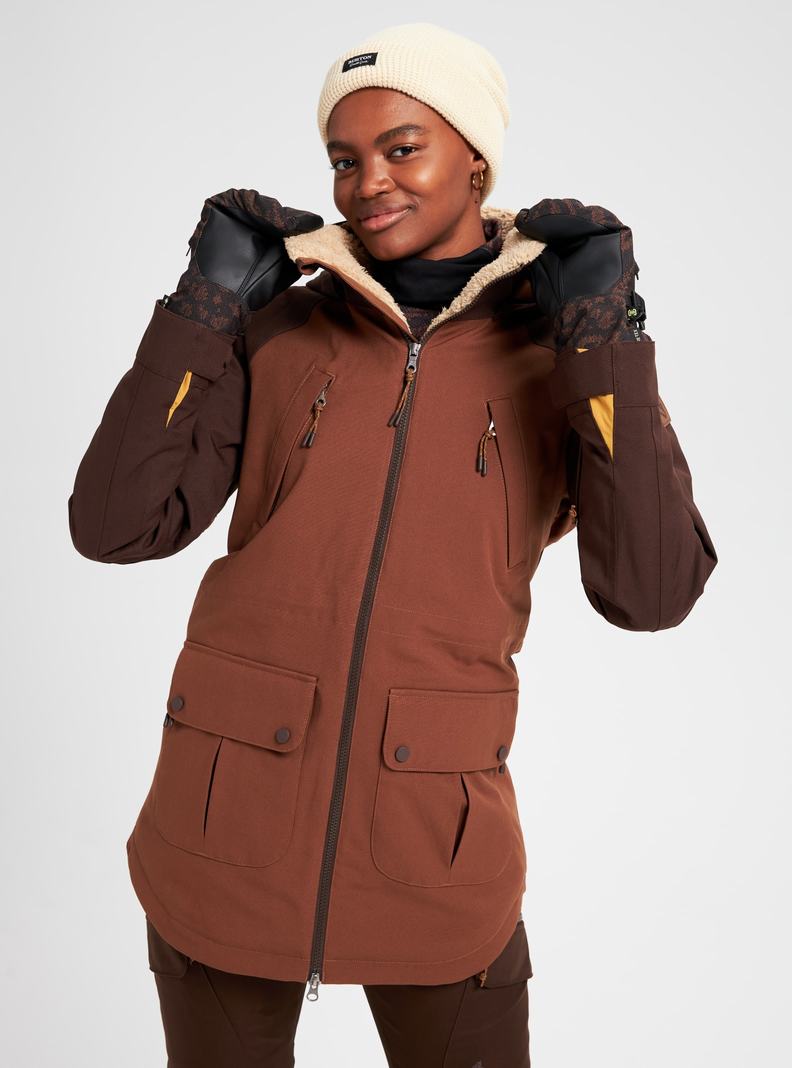 Veste Snowboard Burton Prowess Femme Marron | 401782-RYS