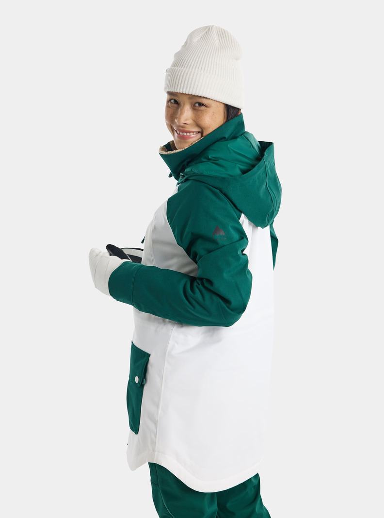 Veste Snowboard Burton Prowess Femme Marron Blanche | 895362-MXV