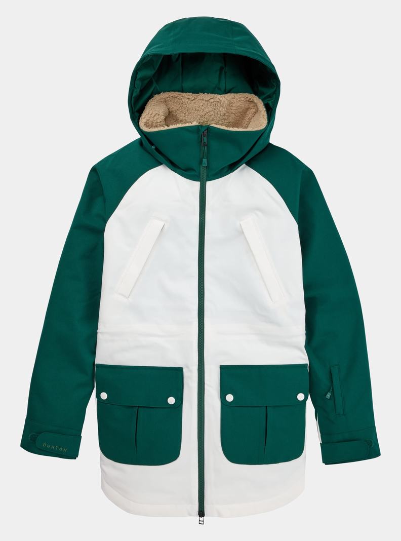 Veste Snowboard Burton Prowess Femme Marron Blanche | 895362-MXV