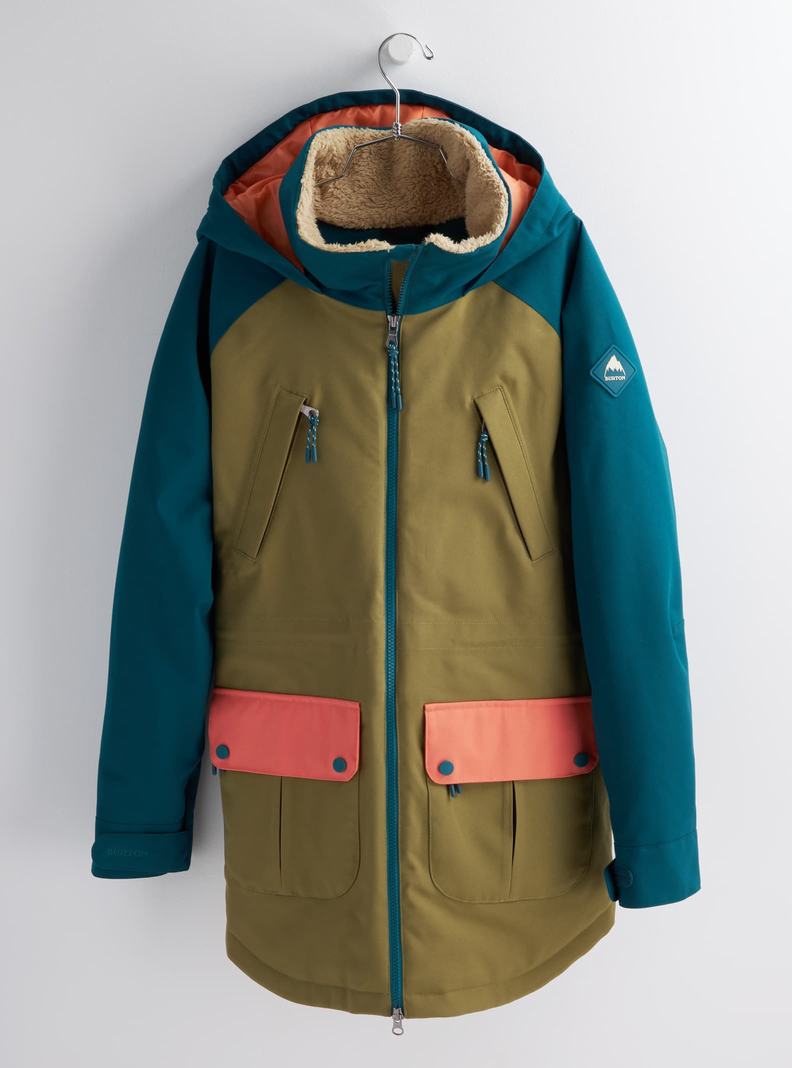 Veste Snowboard Burton Prowess Femme Vert Olive Bleu | 035647-SRP