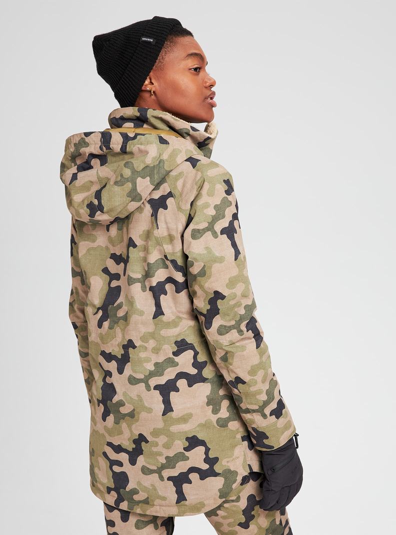 Veste Snowboard Burton Prowess Femme Vert Olive Camouflage | 324789-WQZ