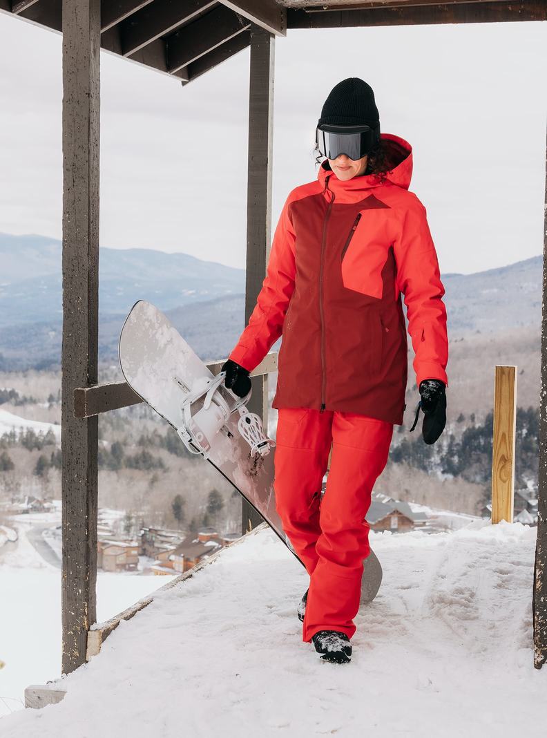 Veste Snowboard Burton Pyne 2L Femme Orange Rose Rose | 905134-MLR