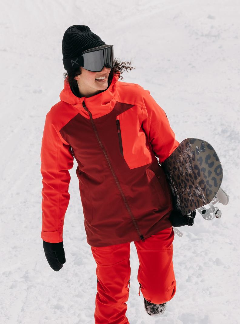 Veste Snowboard Burton Pyne 2L Femme Orange Rose Rose | 905134-MLR