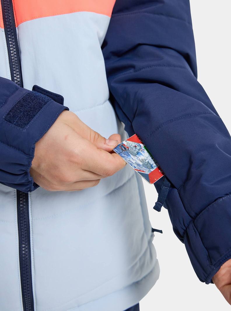 Veste Snowboard Burton Ropedrop Enfant Bleu Orange | 017435-ZVT