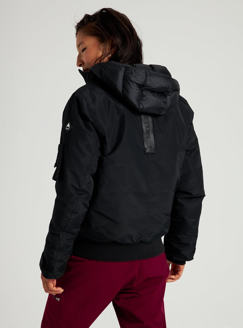 Veste Snowboard Burton Saxton Bomber Femme Noir | 240581-SPJ