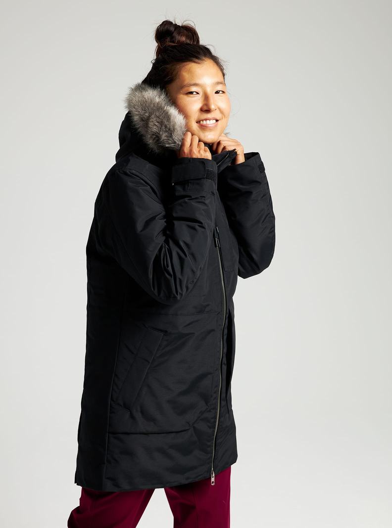 Veste Snowboard Burton Saxton Parka Femme Noir | 864230-YZP