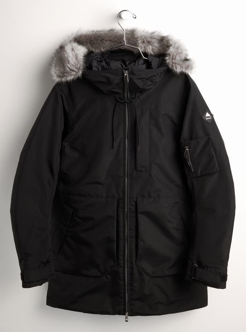Veste Snowboard Burton Saxton Parka Femme Noir | 864230-YZP