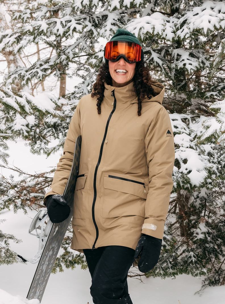 Veste Snowboard Burton Treeline GORE-TEX 2L Femme Kaki | 825149-ZWS