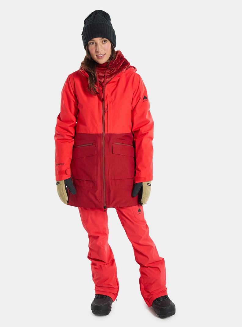 Veste Snowboard Burton Treeline GORE-TEX 2L Femme Rose Orange Rose | 972863-GIC
