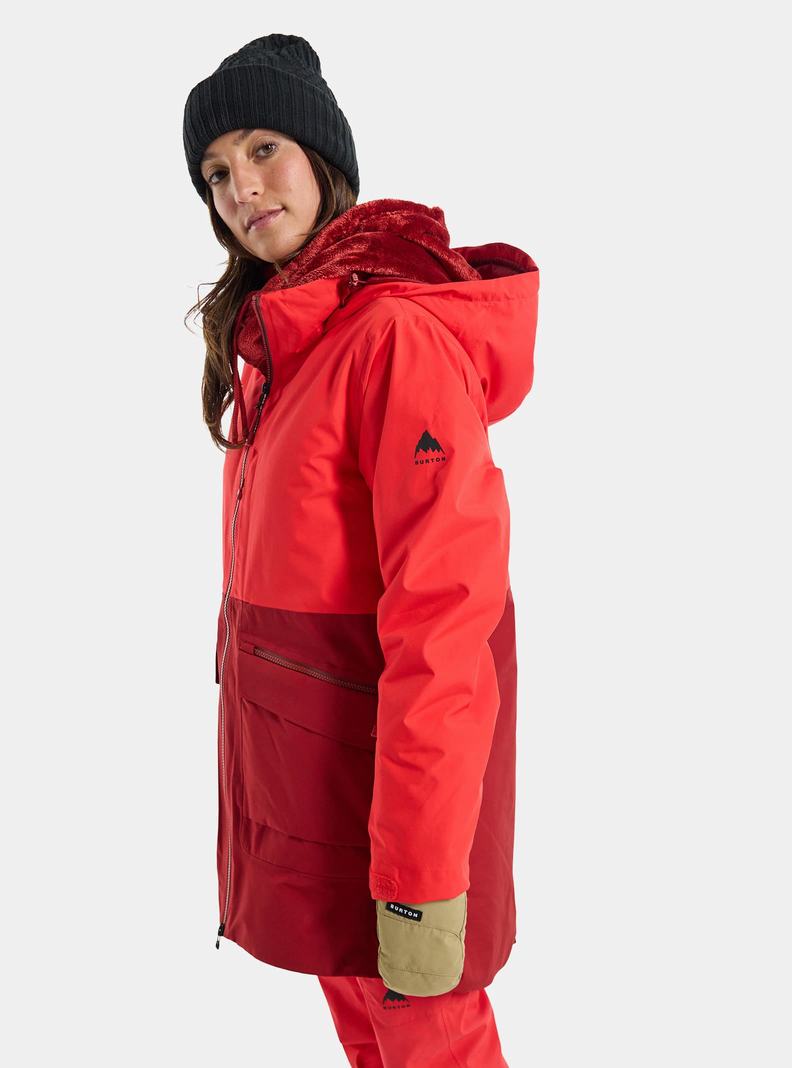 Veste Snowboard Burton Treeline GORE-TEX 2L Femme Rose Orange Rose | 972863-GIC