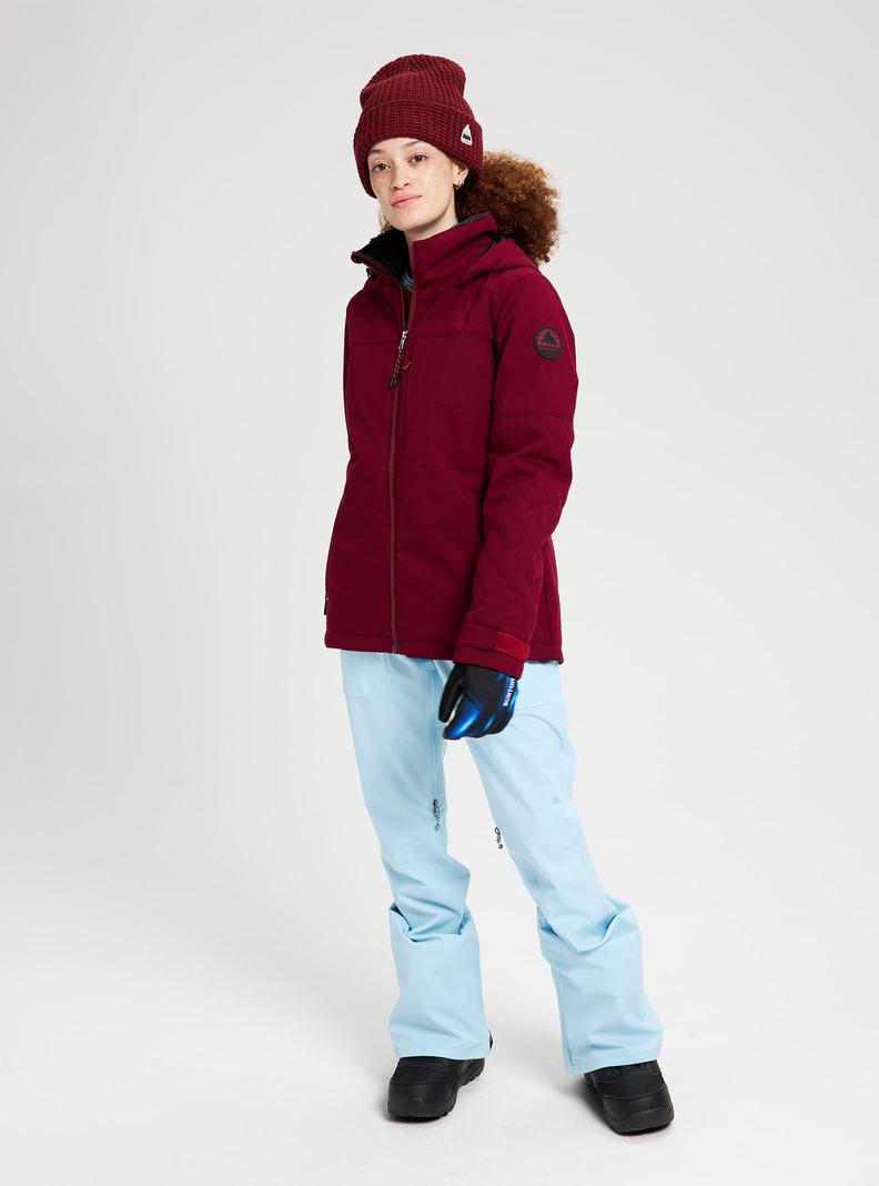 Veste Snowboard Burton Tulum Stretch Femme Bordeaux | 510764-MZL