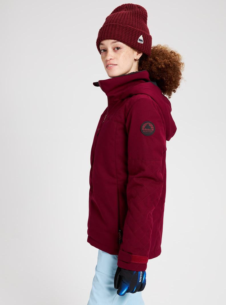 Veste Snowboard Burton Tulum Stretch Femme Bordeaux | 510764-MZL