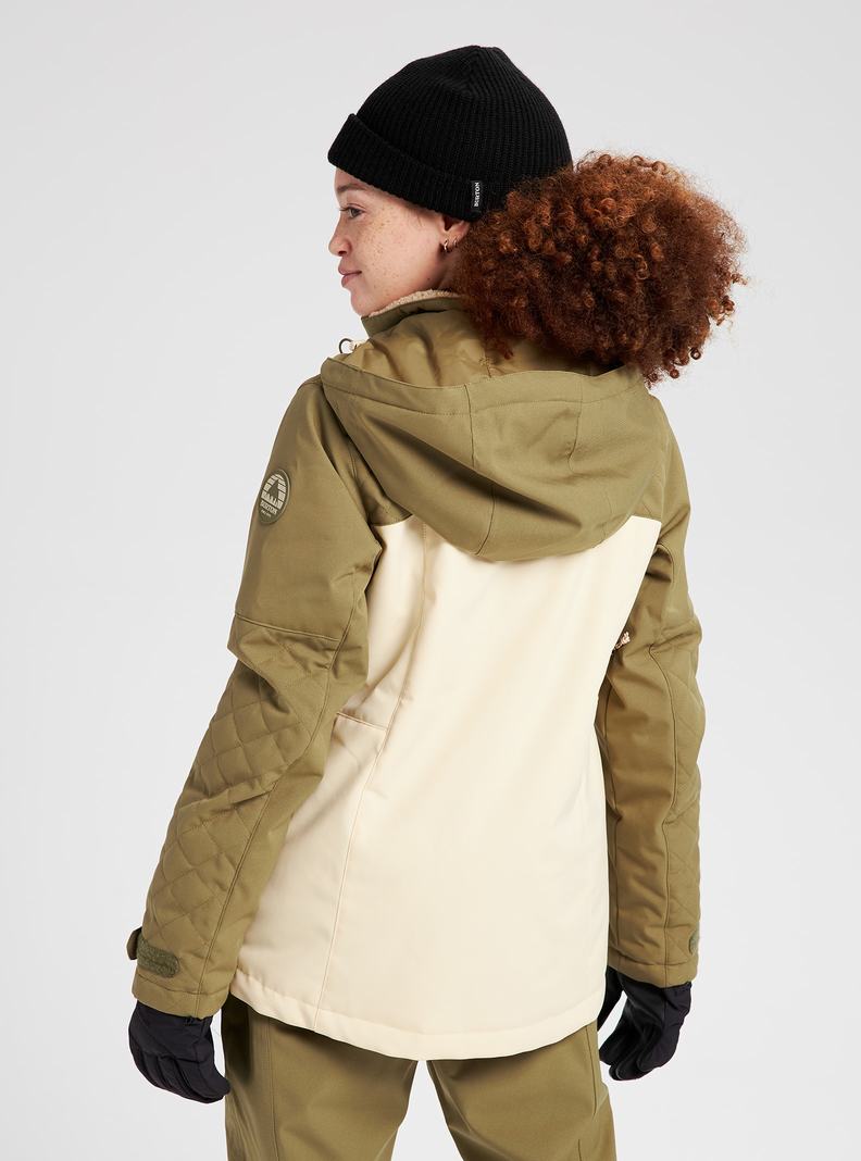 Veste Snowboard Burton Tulum Stretch Femme Vert Olive | 796502-GHM