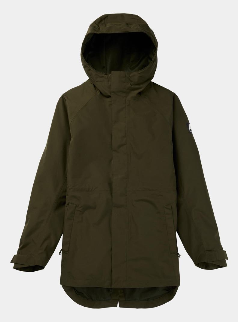 Veste Snowboard Burton Veridry 2L Rain Femme Vert Foncé | 546801-CTI