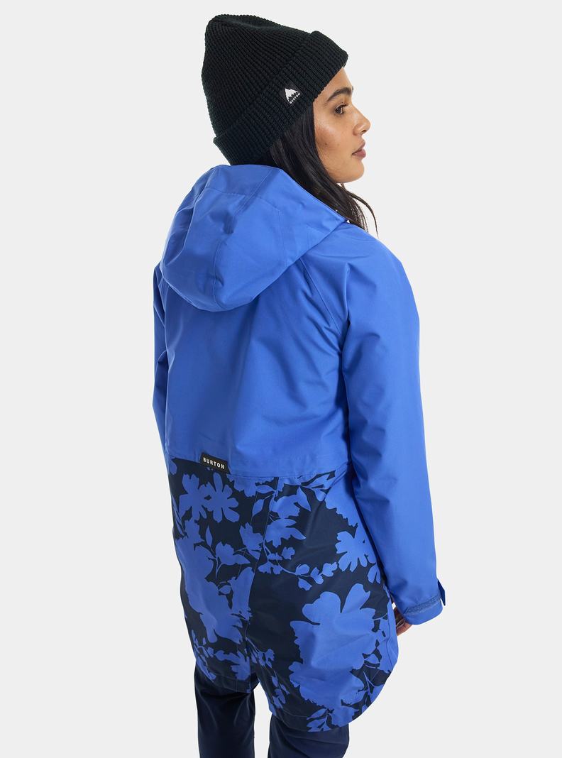 Veste Snowboard Burton Veridry 2L Rain Femme Bleu | 589120-CTL