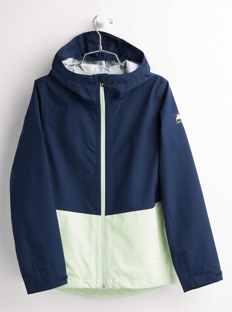 Veste Snowboard Burton Veridry 2.5L Rain Enfant Bleu Vert Clair | 456398-EBO