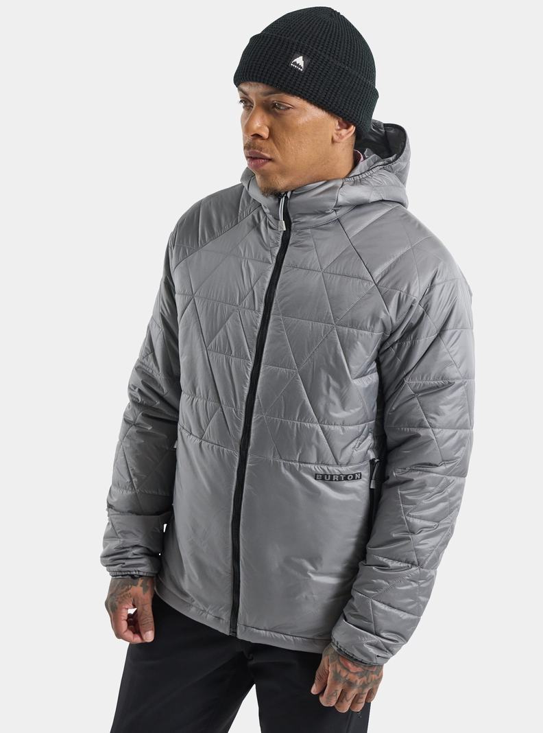 Veste Snowboard Burton Versatile Heat Encapuchonné Synthétique Insulated Homme Grise | 461037-OJU