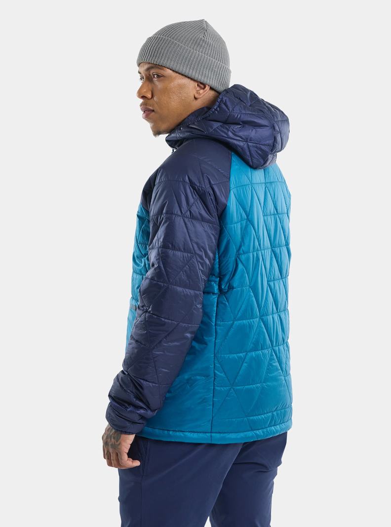Veste Snowboard Burton Versatile Heat Encapuchonné Synthétique Insulated Homme Bleu | 517946-BPS