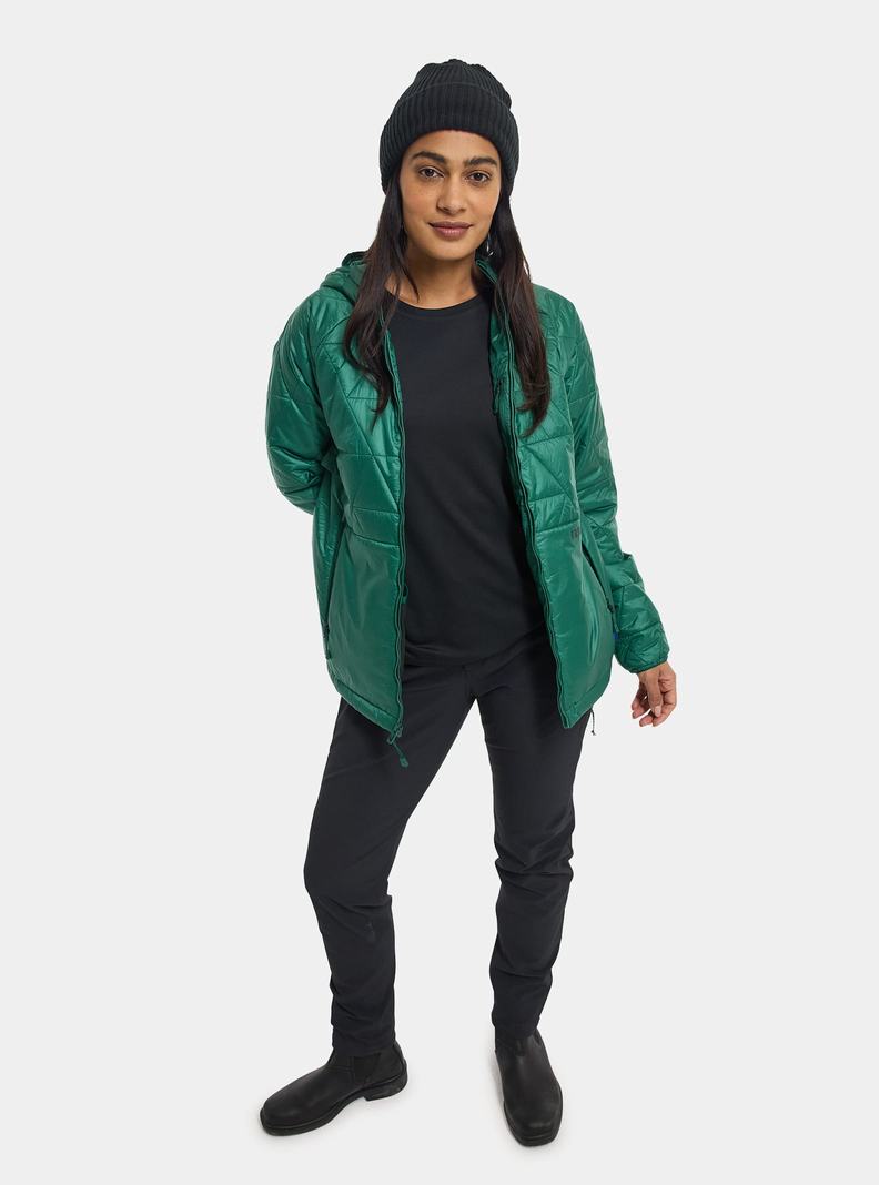 Veste Snowboard Burton Versatile Heat Encapuchonné Synthétique Insulated Femme Marron | 874095-XAD