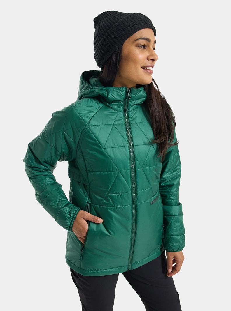Veste Snowboard Burton Versatile Heat Encapuchonné Synthétique Insulated Femme Marron | 874095-XAD
